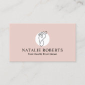 Carte De Visite Thérapiste de massage de pied Podiatriste Spa mini (Devant)