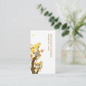 Carte De Visite Thérapiste de Massage des arbres élégant (Debout devant)