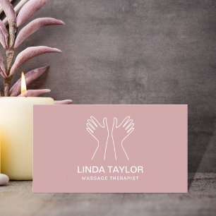 Carte De Visite Thérapiste de massage professionnel minimaliste ro