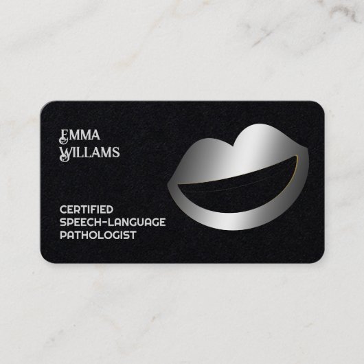 Carte De Visite Thérapiste du langage vocal (Devant)