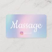 Carte De Visite Thérapistes de massage holistique Reiki Réflexolog (Dos)
