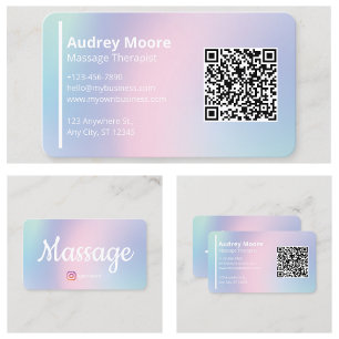 Carte De Visite Thérapistes de massage holistique Reiki Réflexolog