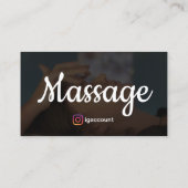 Carte De Visite Thérapistes modernes de massage (Dos)