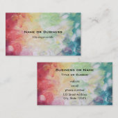 Carte De Visite Thick Textured Abstract (Devant / Derrière)