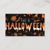 Carte De Visite "This is Halloween – Spooky Style for the Bold🎃" (Dos)