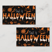 Carte De Visite "This is Halloween – Spooky Style for the Bold🎃" (Devant / Derrière)