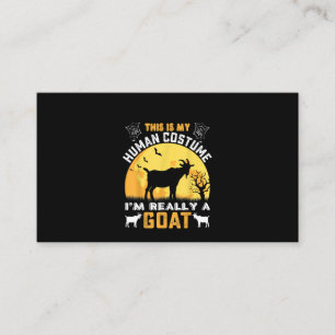 Carte De Visite This Is My Human Costume Goat Venin