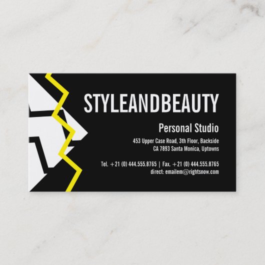 Carte De Visite Thon jaune (Devant)