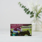 Carte De Visite Thoroughbred Horse Trainer Ferme et embarquement (Debout devant)