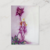 CARTE DE VISITE THUMBELINA À FLEURS URPLES (Dos)