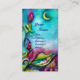 CARTE DE VISITE THUMBELINA DORMIR ENTRE FEUILLES ROSE