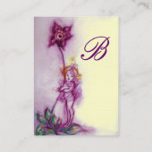 Carte De Visite THUMBELINA MONOGRAM Violet Ultra Violet Fleur (Dos)