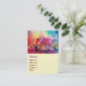 CARTE DE VISITE THUMBELINA, PANIER À FLEURS ET BOUTEILLE (Debout devant)