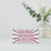 Carte De Visite Thunder_Cove de Starburst Abstrait (Debout devant)