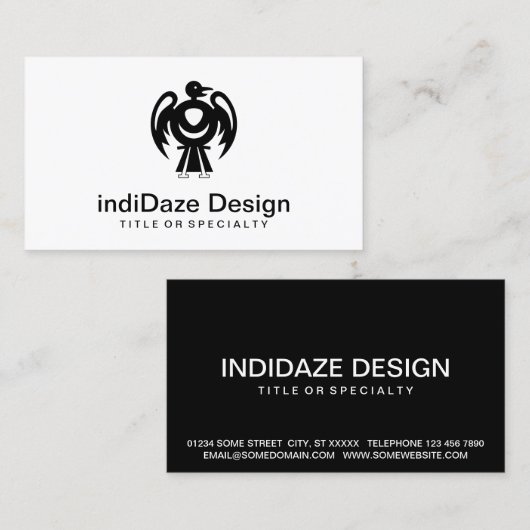 Carte De Visite thunderbird v2 (Devant / Derrière)