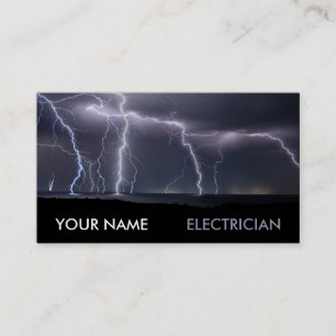 Carte De Visite Thunderstorm Photo Electrician Electricity
