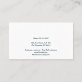 Carte De Visite TIdal motion (Dos)