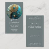 Carte De Visite Tides of Balance | Yin Yang Design (Devant / Derrière)