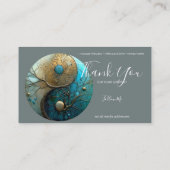 Carte De Visite Tides of Balance | Yin Yang Design (Dos)
