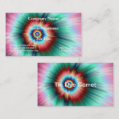 Carte De Visite Tie Dye Comet (Devant / Derrière)