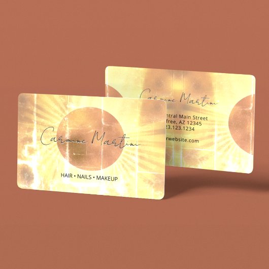 Carte De Visite Tie Dye Éclipse Céleste