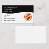 Carte De Visite Tie Dye Theme Trendy Business Cards (Devant / Derrière)