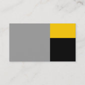 Carte De Visite Tiers - gris, ambre et noir (Dos)