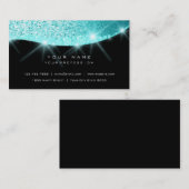 Carte De Visite Tiffany Aqua Sparkly Diamond Parties scintillant G (Devant / Derrière)
