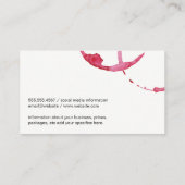 Carte De Visite Tige à vin (Dos)