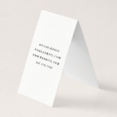 Carte De Visite Tige à vin | Aquarelle | Bravo (Dos)