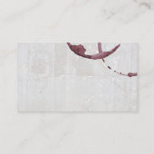 Carte De Visite Tige à vin | Bouteille à vin | Marbre (Dos)