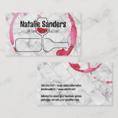 Carte De Visite Tige à vin | Logo de l'industrie (Devant / Derrière)