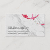 Carte De Visite Tige à vin (noir / blanc) (Dos)