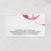 Carte De Visite Tige à vin | Verre à éclaboussure d'or (Dos)