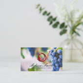 Carte De Visite Tige à vin | Vignobles (Debout devant)