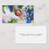 Carte De Visite Tige à vin | Vignobles (Devant / Derrière)