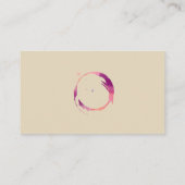 Carte De Visite Tige de vin colorée (Dos)