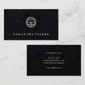 Carte De Visite Tige et tonneau à vin | Domaine (Devant / Derrière)