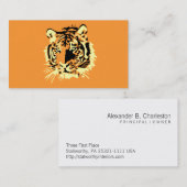 Carte De Visite Tigre (Devant / Derrière)