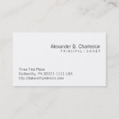 Carte De Visite Tigre (Dos)