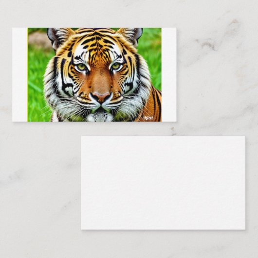 Carte De Visite Tigre (Devant / Derrière)