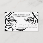 Carte De Visite tigre blanc 321 (Dos)