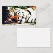 Carte De Visite Tigre d'escalier (Devant / Derrière)