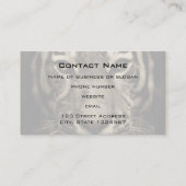 Carte De Visite Tigre en Sepia Tones (Dos)