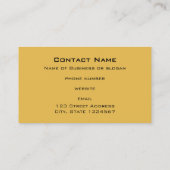 Carte De Visite Tigre en Sepia Tones (Dos)