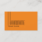 Carte De Visite Tigre ordinaire Orange simple moderne et professio (Devant)