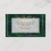 Carte De Visite Tigre se cachant dans le feuillage (Dos)