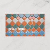 Carte De Visite Tiler du programme d'installation de mosaïque (Devant)