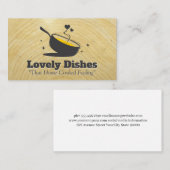 Carte De Visite Tilted Cooked Pan | Culinary | Restaurant (Devant / Derrière)