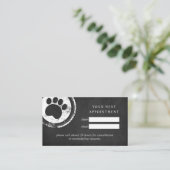 Carte De Visite Timbre de la patte du tableau noir du préparateur  (Debout devant)